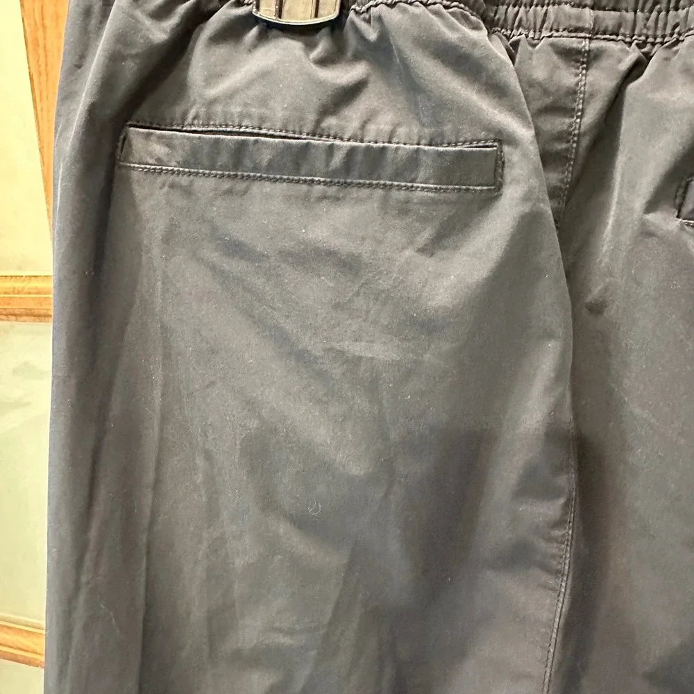 Banana Republic Jogger Pants Mens XL Navy‎ Blue Elastic Waist Performance Track
